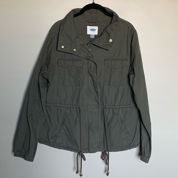 Old Navy Jackets & Blazers - Old Navy army green utility jacket size L